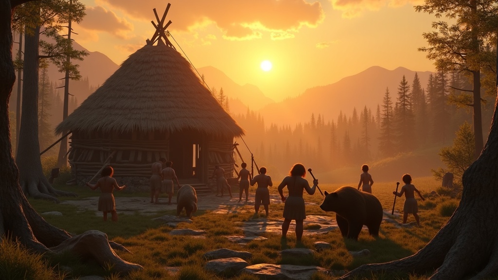 Crafting físico y herramientas primitivas en Neolithic Dawn, el survival prehistórico