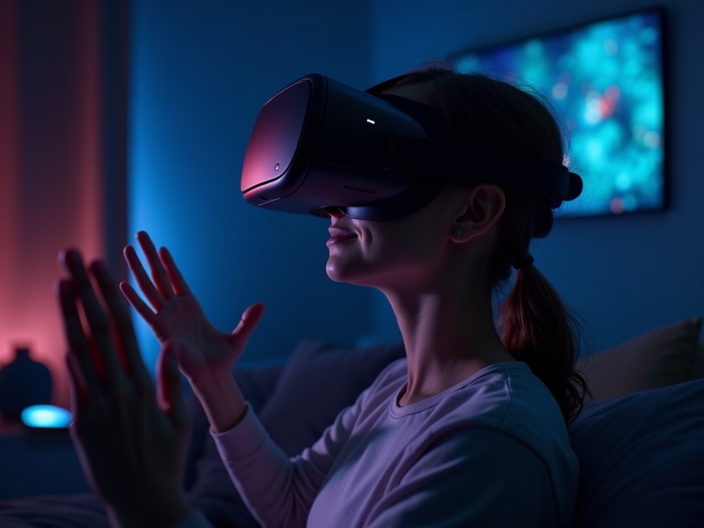 Usuario disfrutando de sesión VR prolongada gracias a que el Eyglo C2 Quest 3 merece la pena