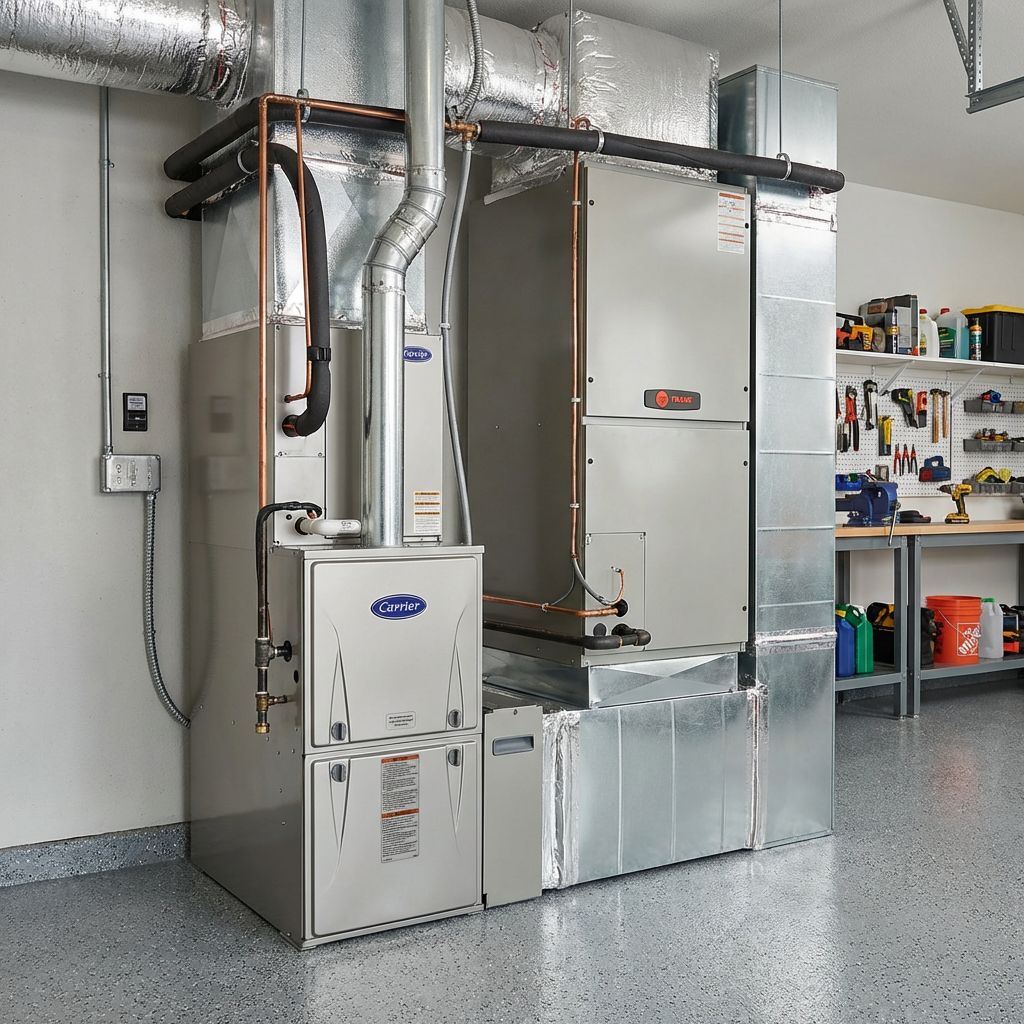 HVAC furnace installation