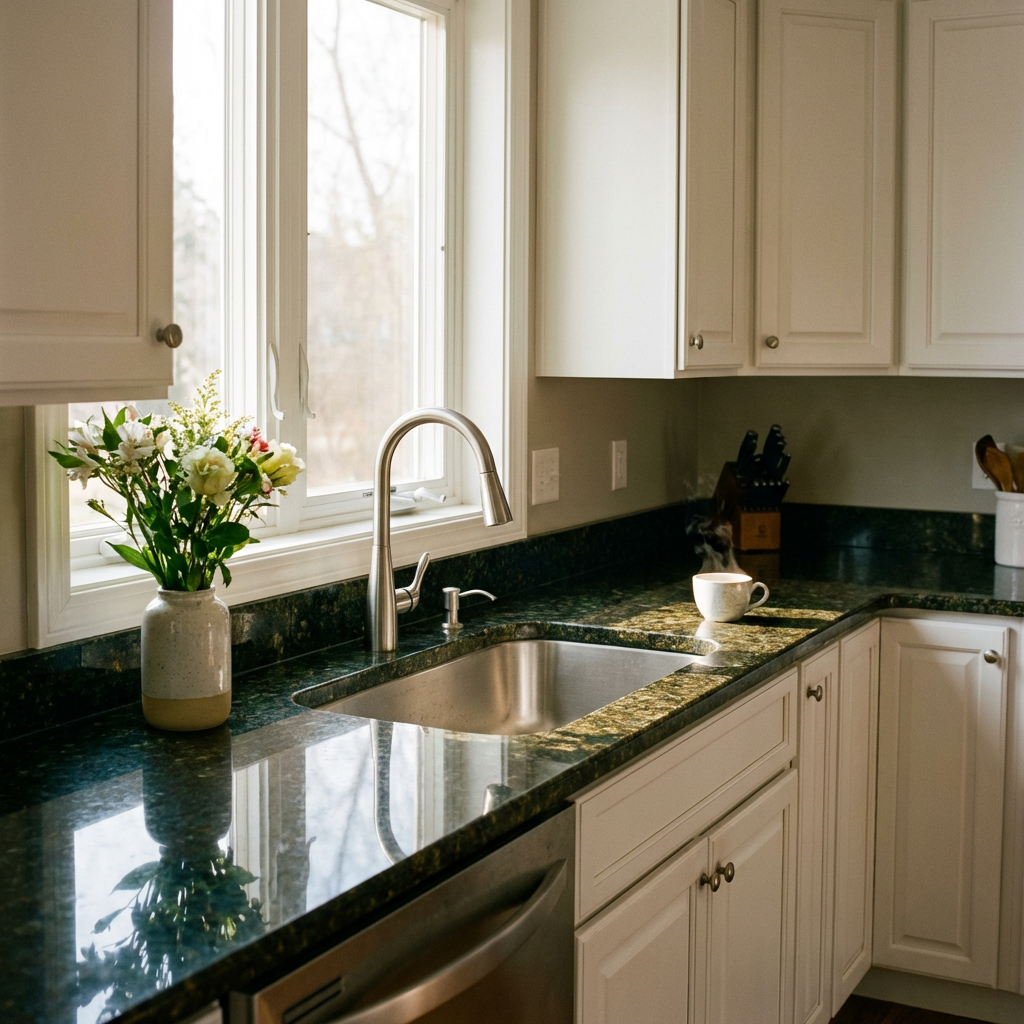 Uba Tuba granite kitchen