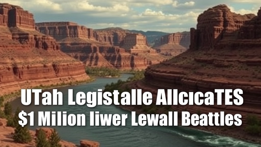 Utah Legislature Allocates $1 Million for Colorado River Legal Battles