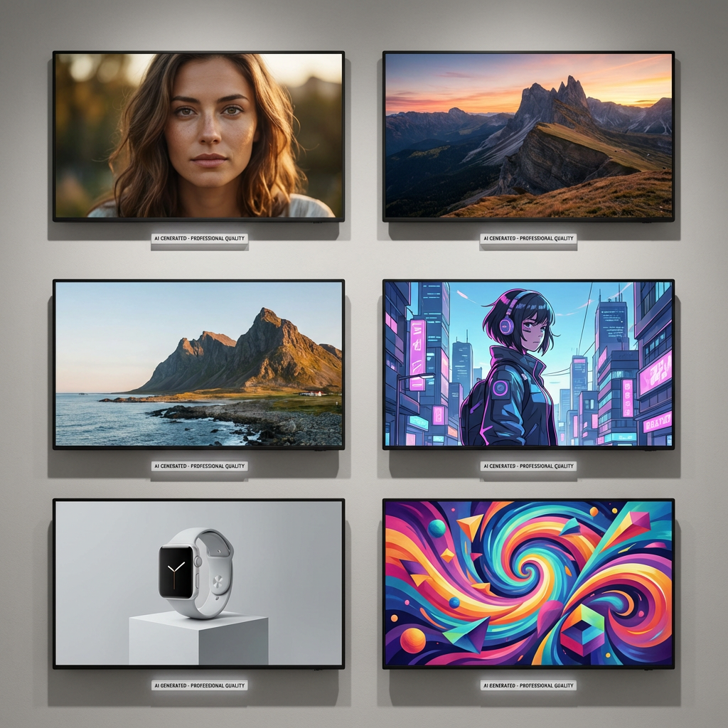 Diverse AI-generated images showcase by Nano Banana 2