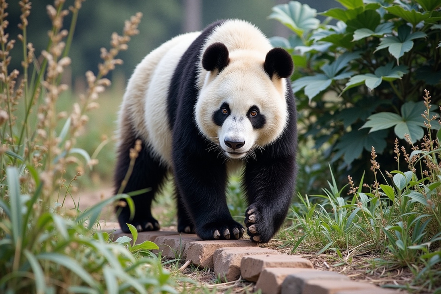 panda-gigante-realista-caminhando-em-um-jardim-qnsc8ynmjc