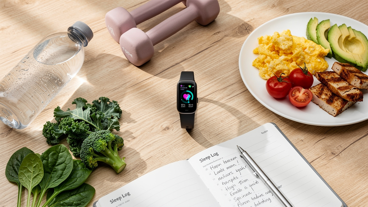 Health tracking tools and nutrition for sleep optimization