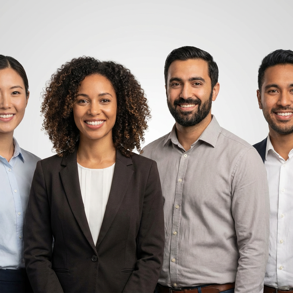 AI Generated Team Headshot Portrait