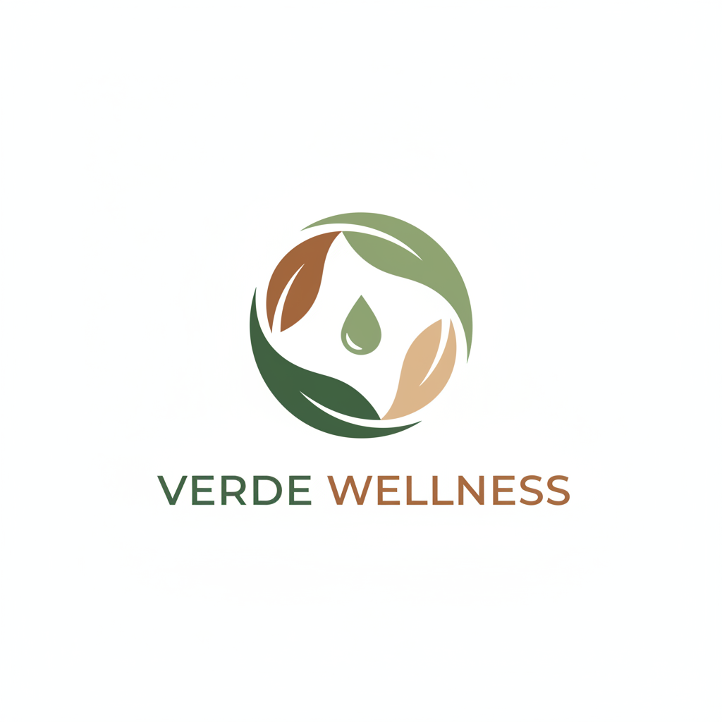 AI Generated Organic Wellness Brand Logo
