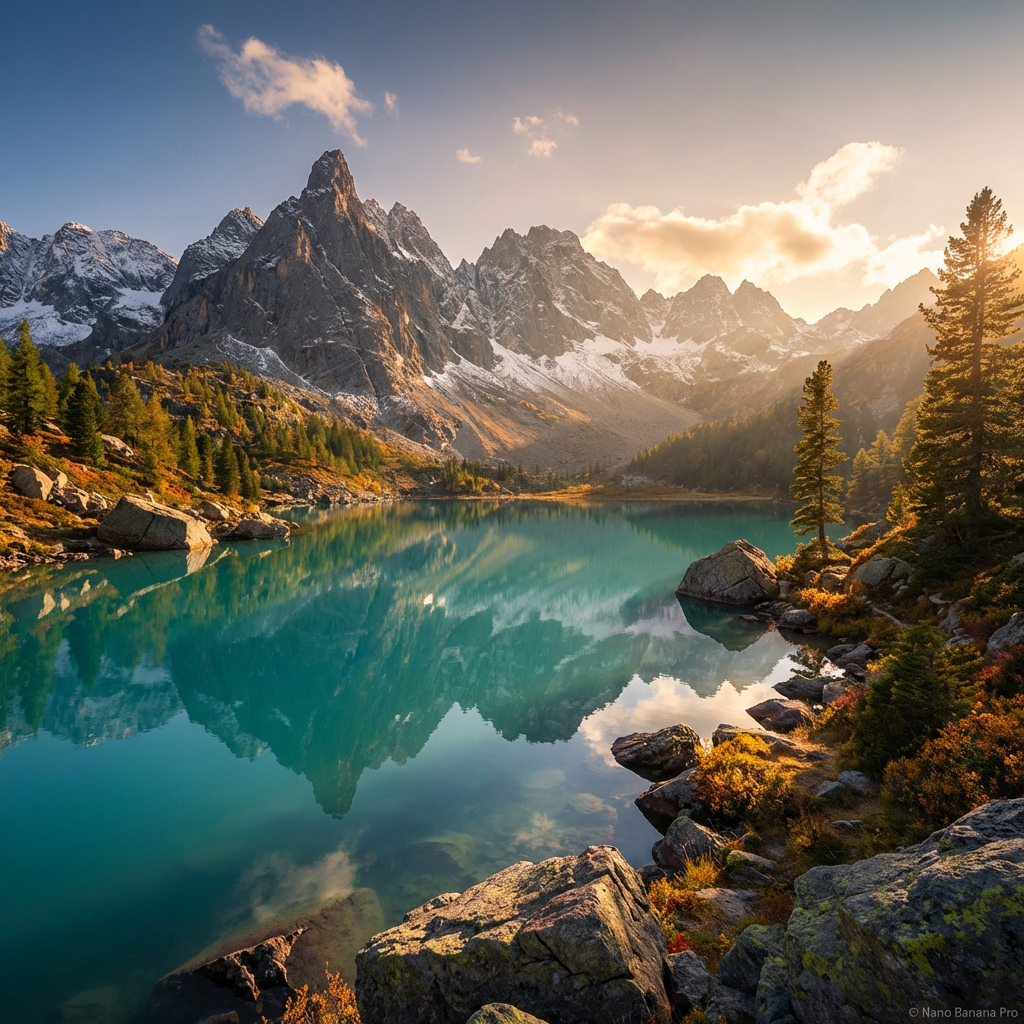 Stunning 4K landscape generated by Nano Banana Pro