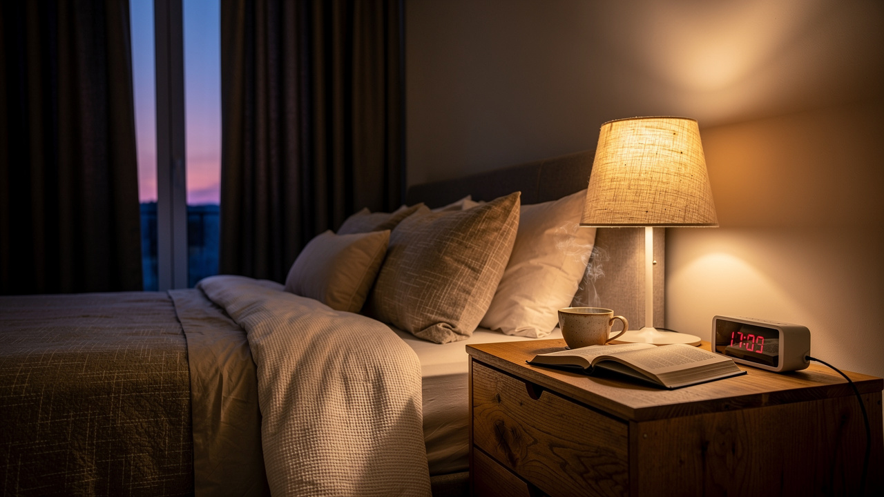 Well-designed bedroom with optimal sleep conditions