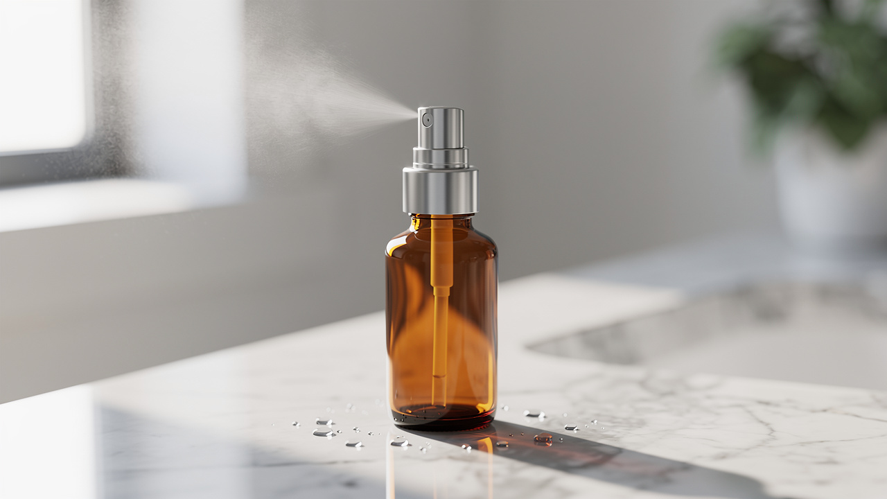 Melatonin nasal spray bottle for fast-acting sleep support