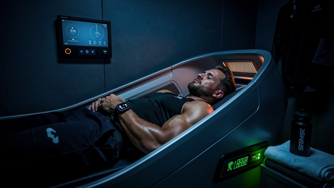 Athlete in deep restorative sleep for optimal recovery