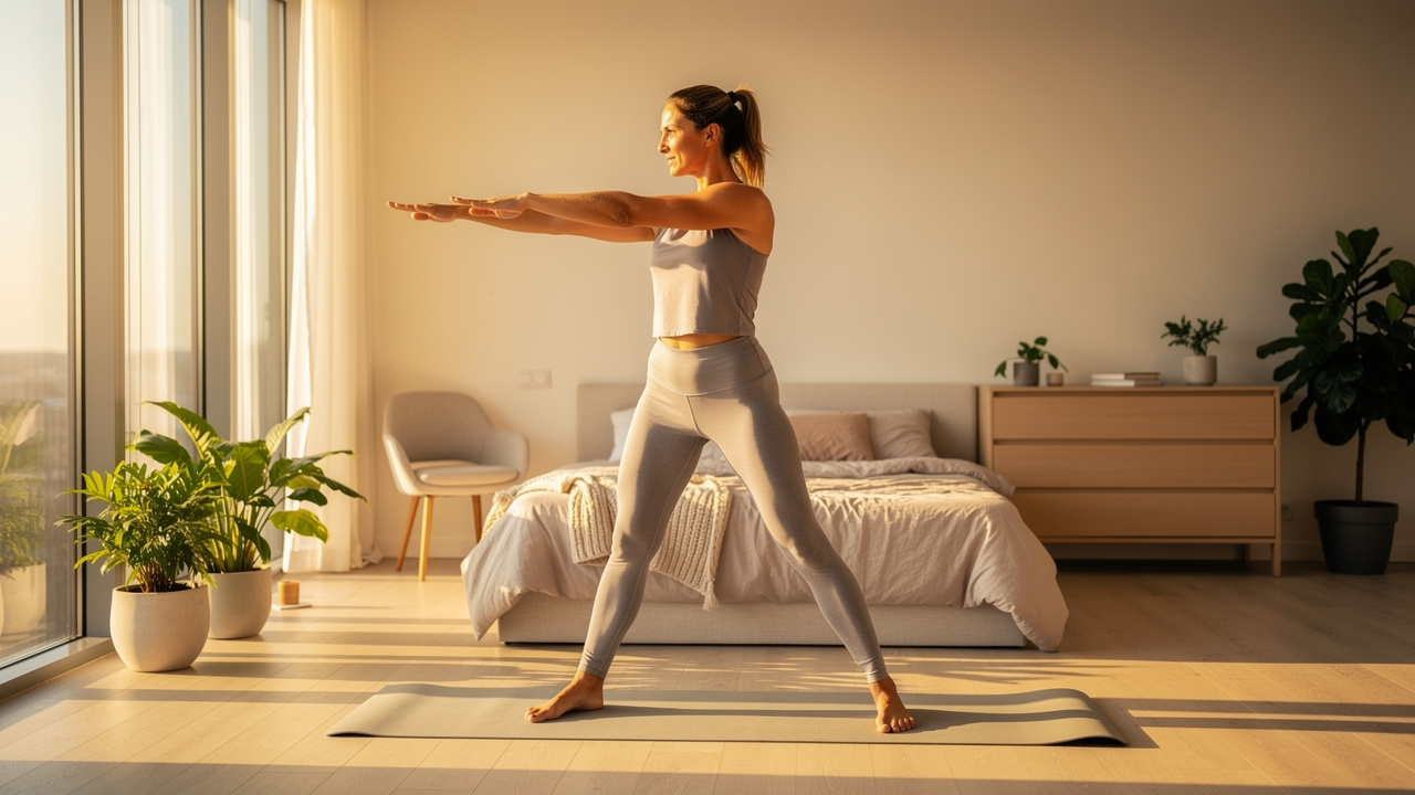 Person energized after restorative sleep routine