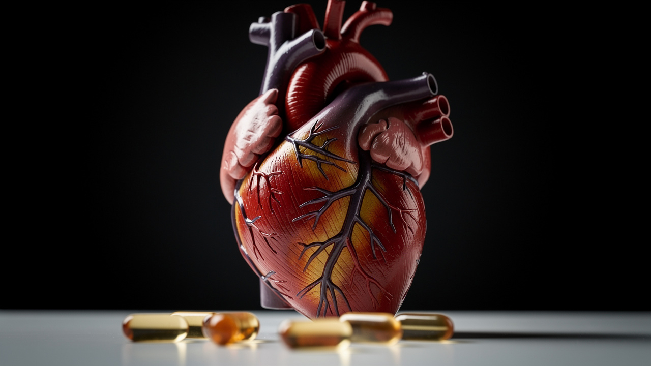 Heart health and cardiovascular system illustration