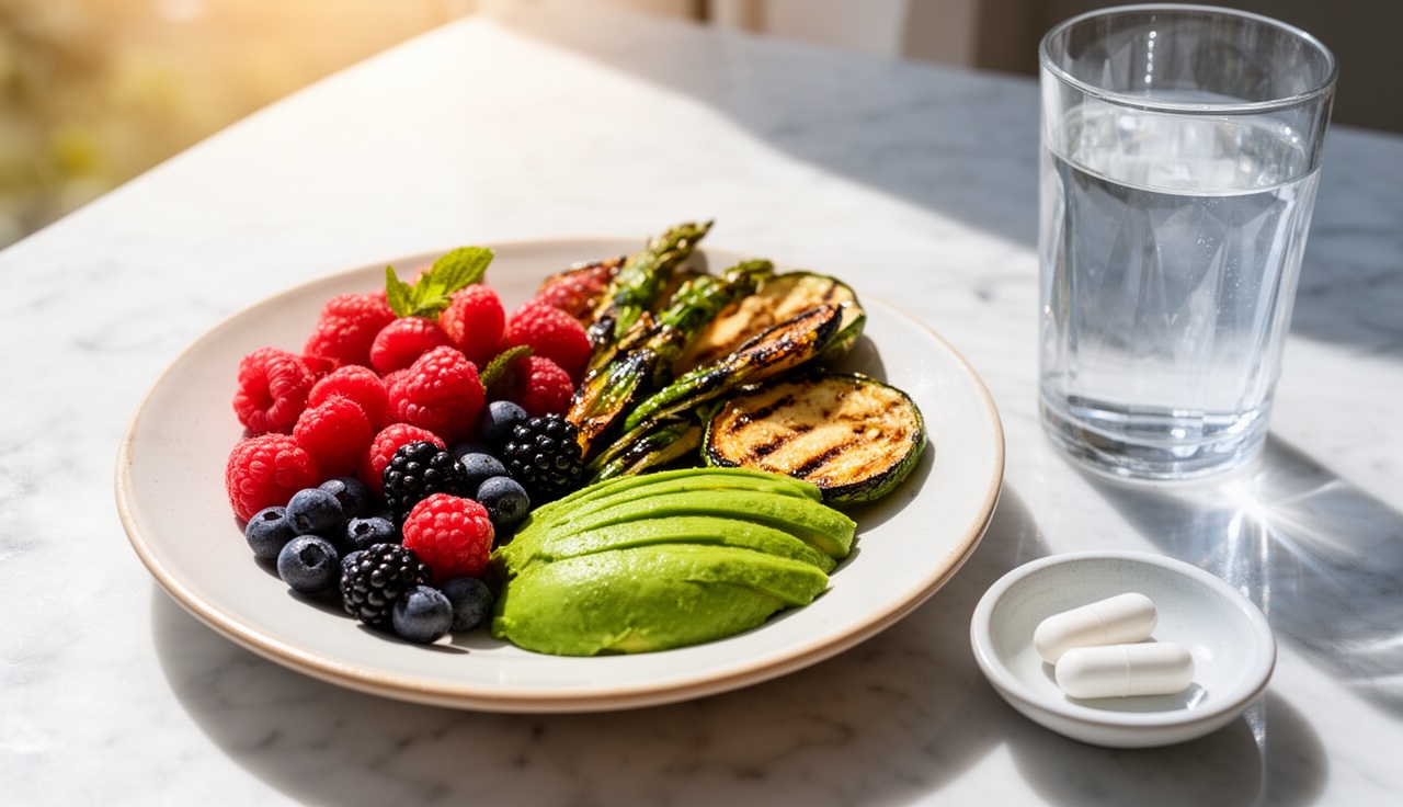 Supplement timing with nutritious balanced meal for optimal absorption