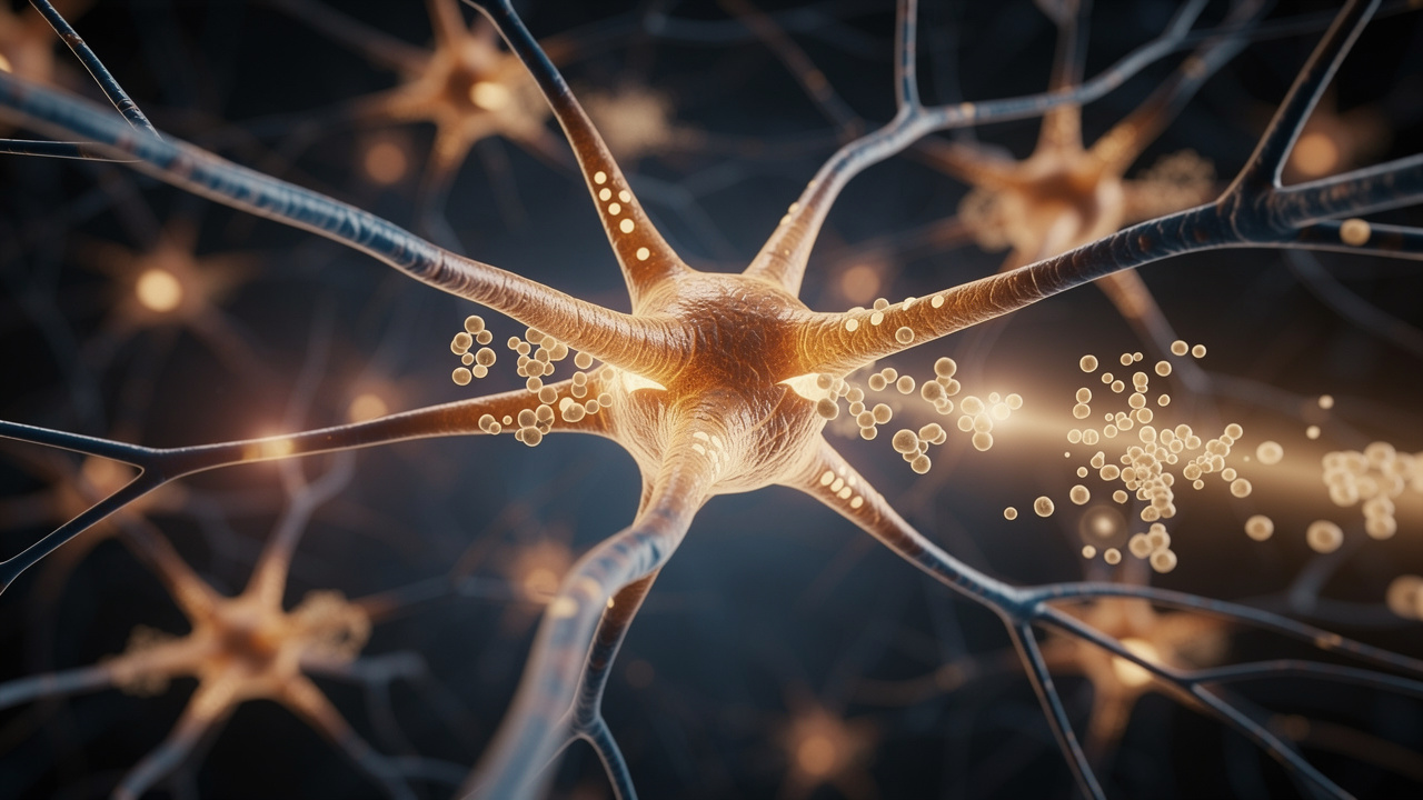 Brain receptors showing tolerance development process