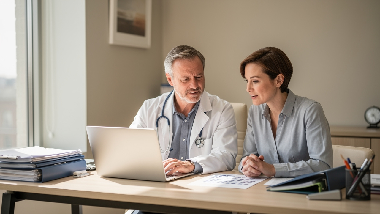 Doctor and patient discussing supplement safety