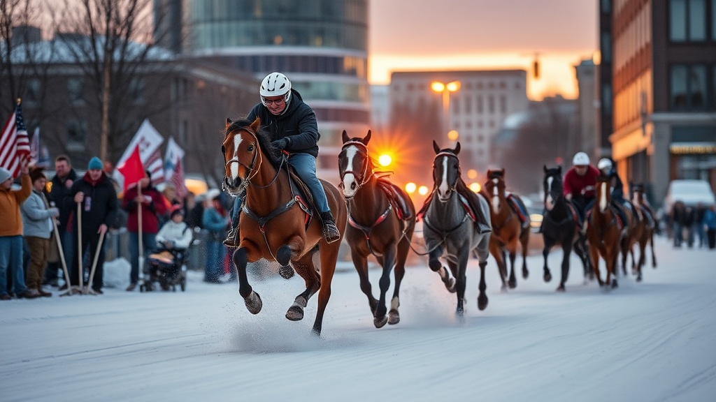 Skijoring Takes Center Stage at Winter Roundup in Downtown Salt Lake City