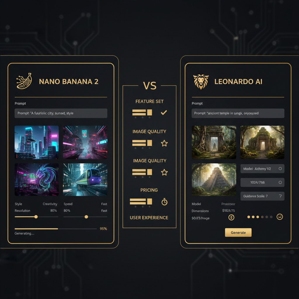 Nano Banana 2 vs Leonardo AI