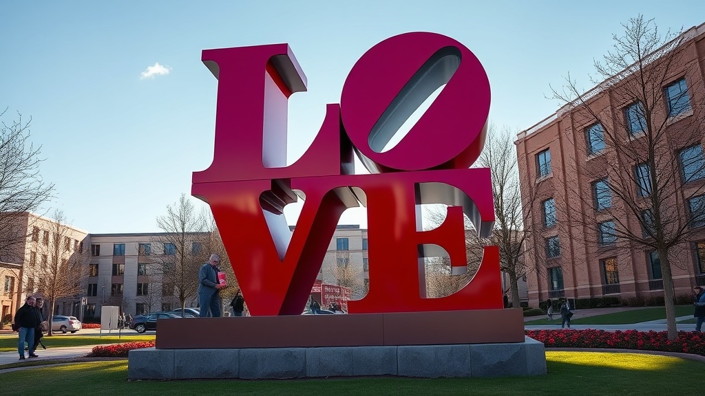 University of Utah Unveils Iconic 'LOVE' Sculpture Ahead of Valentine's Day