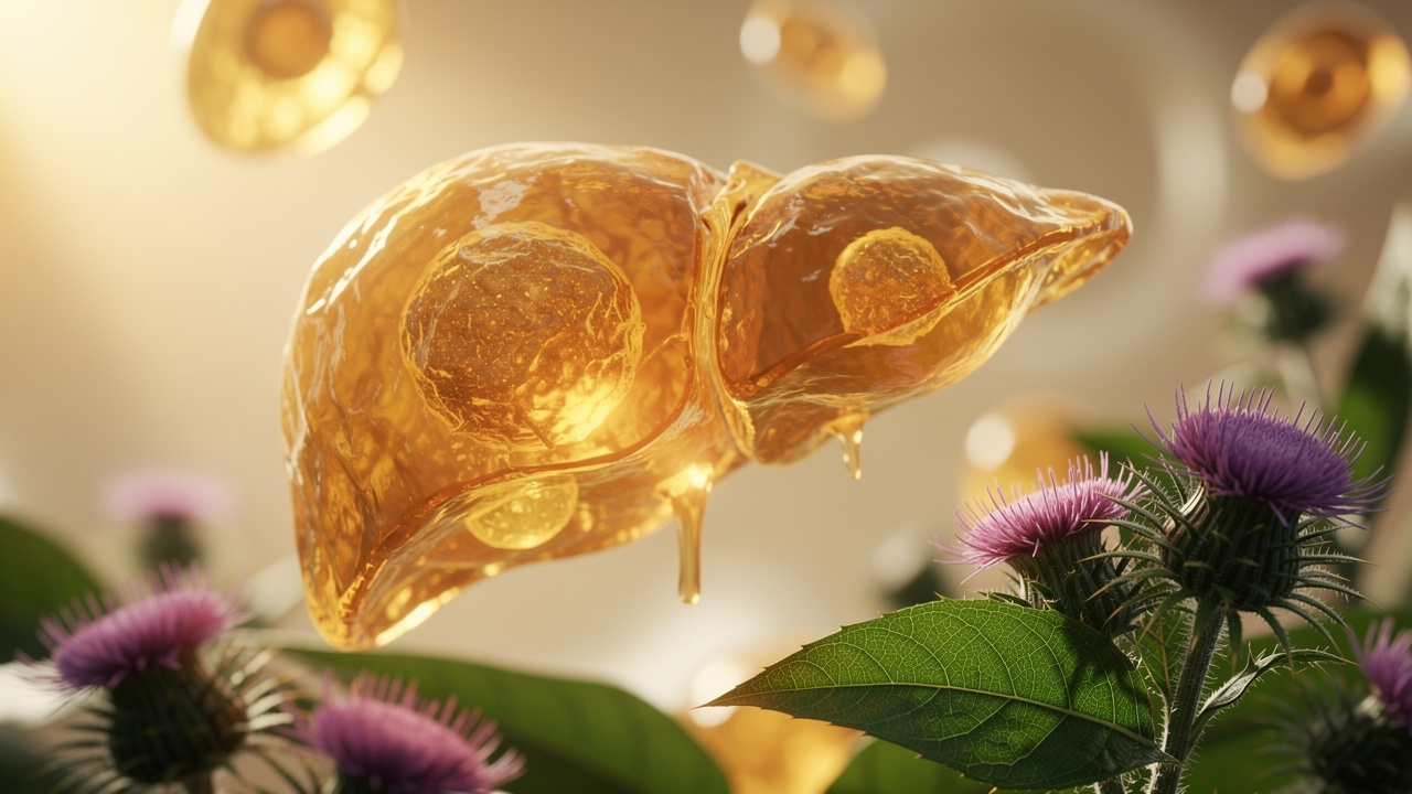 Liver health and cellular function with milk thistle support