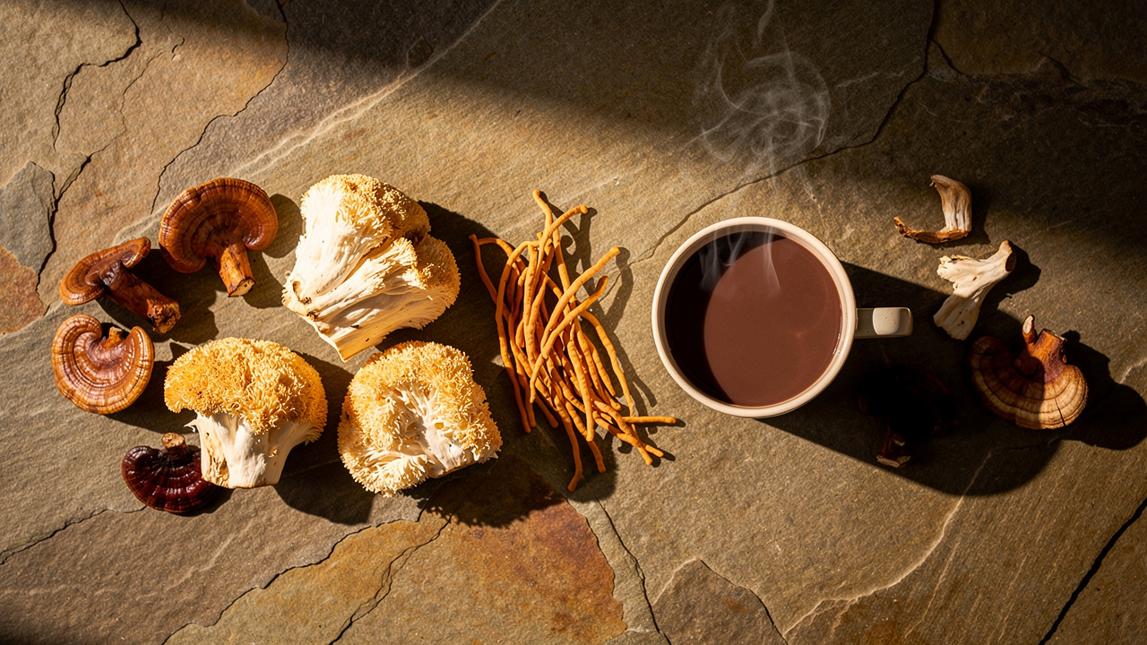 Adaptogenic mushroom supplements for comprehensive wellness support