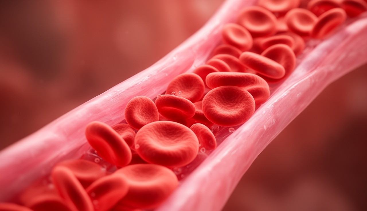 Healthy cardiovascular system and blood circulation