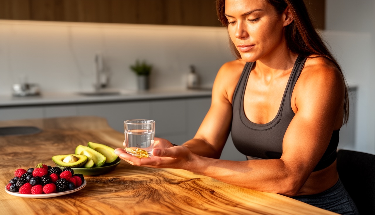 Professional woman considering berberine supplementation choice