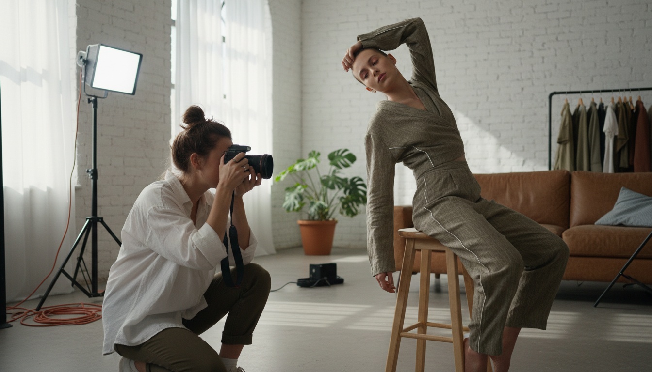 Fashion product photography composition examples