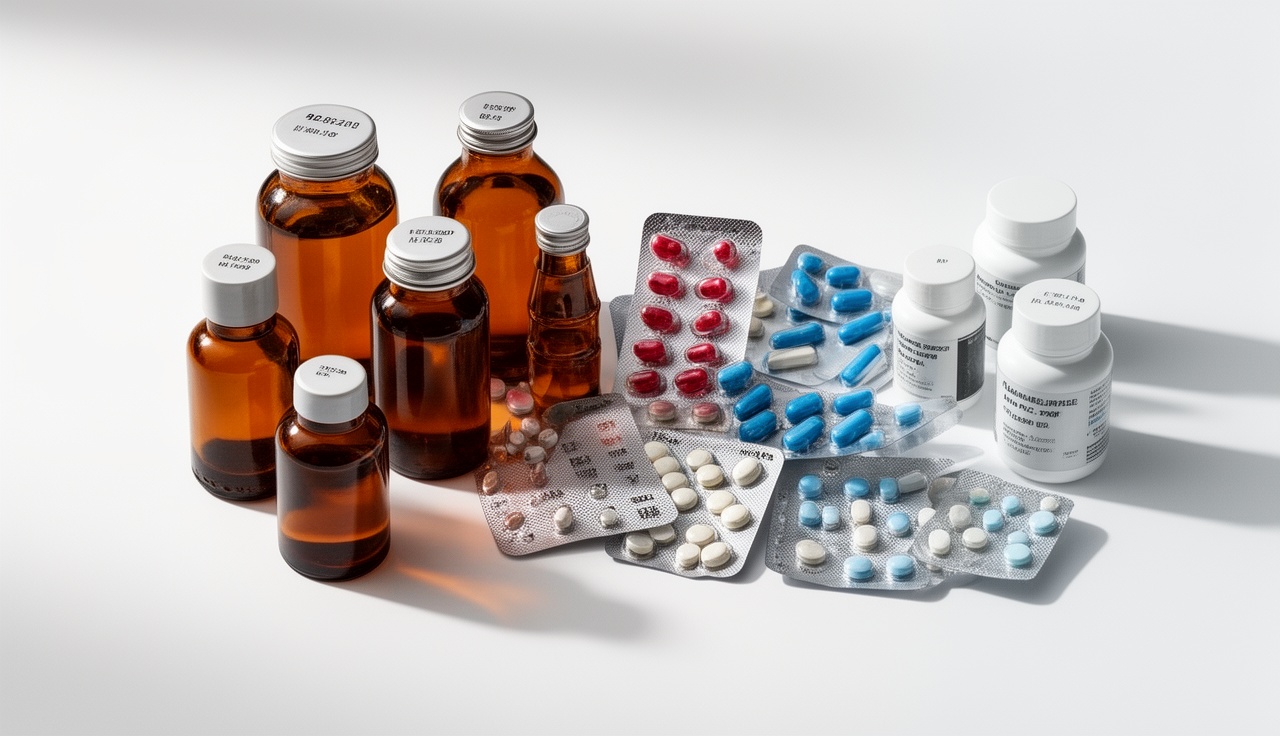 Diverse collection of generic medicines and health products