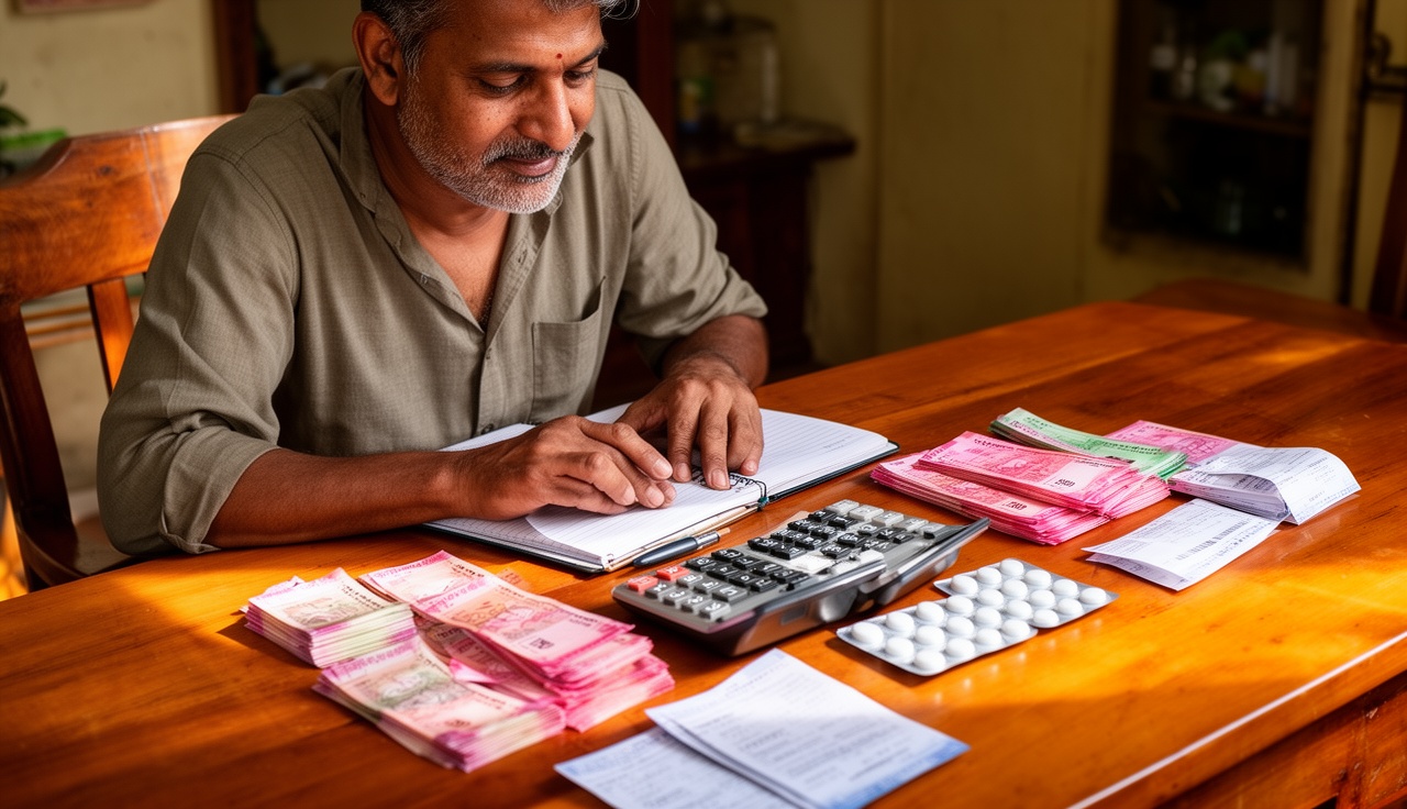 Family managing healthcare budget with generic medicines