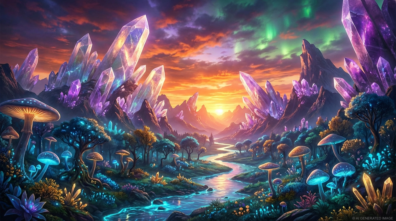 4K AI-generated fantasy landscape showcasing Nano Banana Pro quality