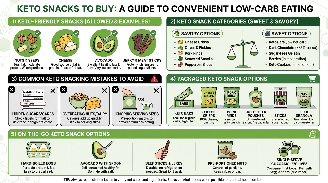 Keto Snacks to Buy: Best Keto Snacks for Convenient Low Carb Eating