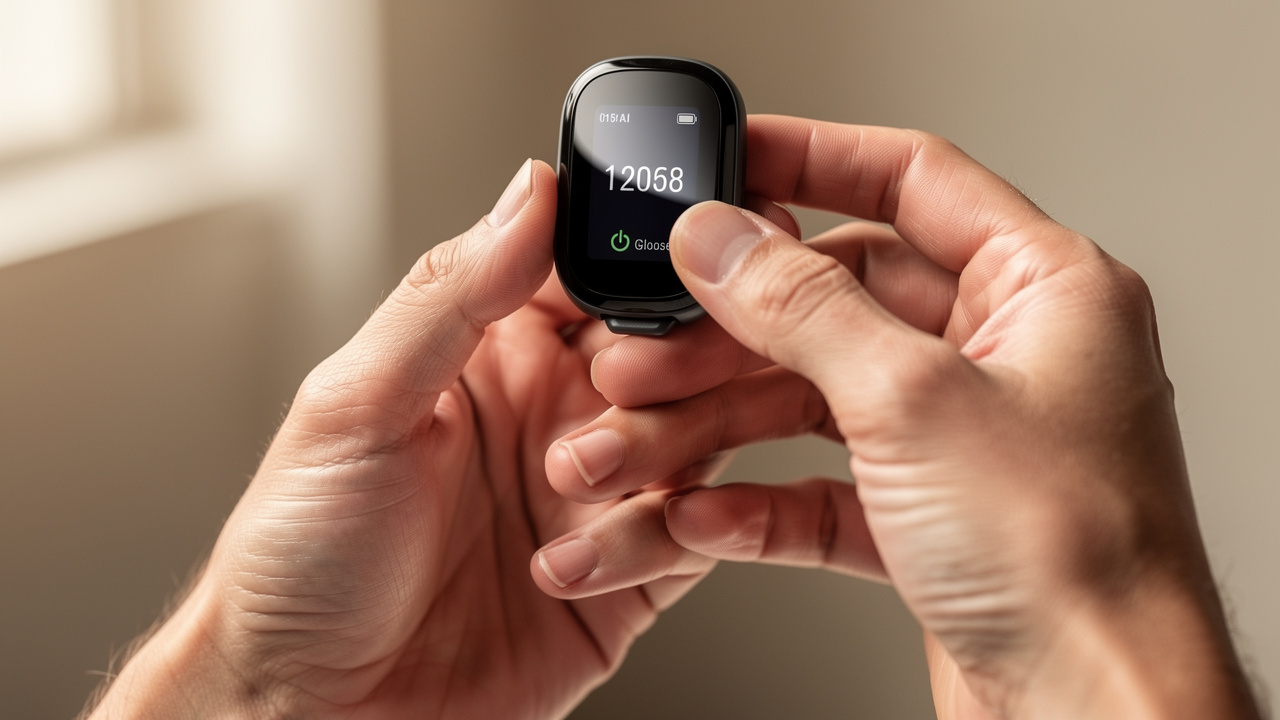 Continuous glucose monitor for tracking blood sugar levels