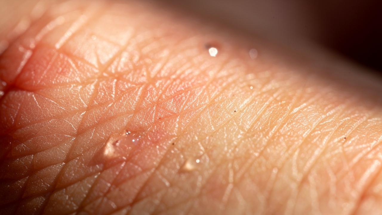 Close-up of warm hands showing healthy circulation