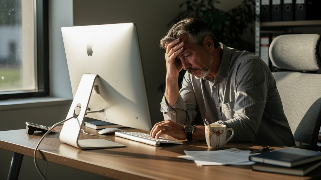 Professional experiencing afternoon energy crash and mental fatigue