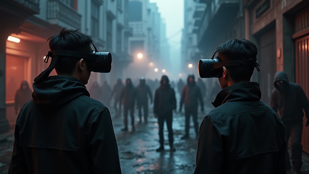 Jugadores experimentando la tensión de Propagation VR en Virtua Barcelona