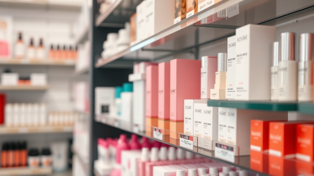 Organized beauty shelf