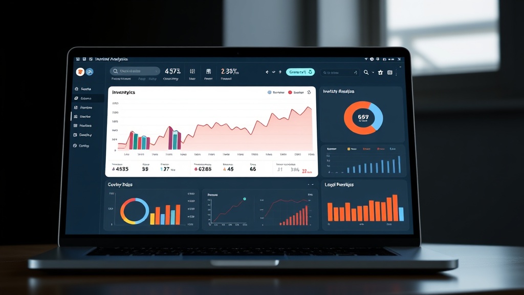 Dashboard view of inventory analytics