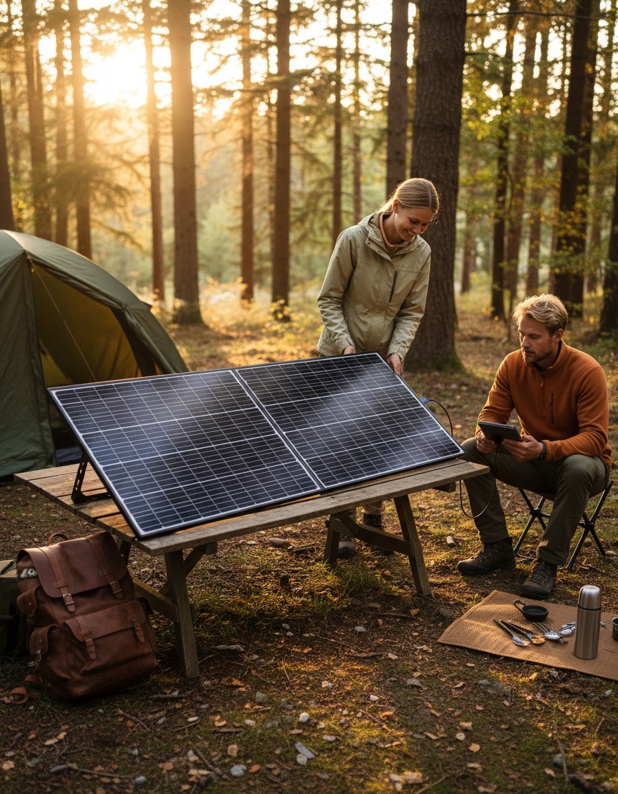 Panel solar plegable de 200W: una solución portátil para energía sostenible