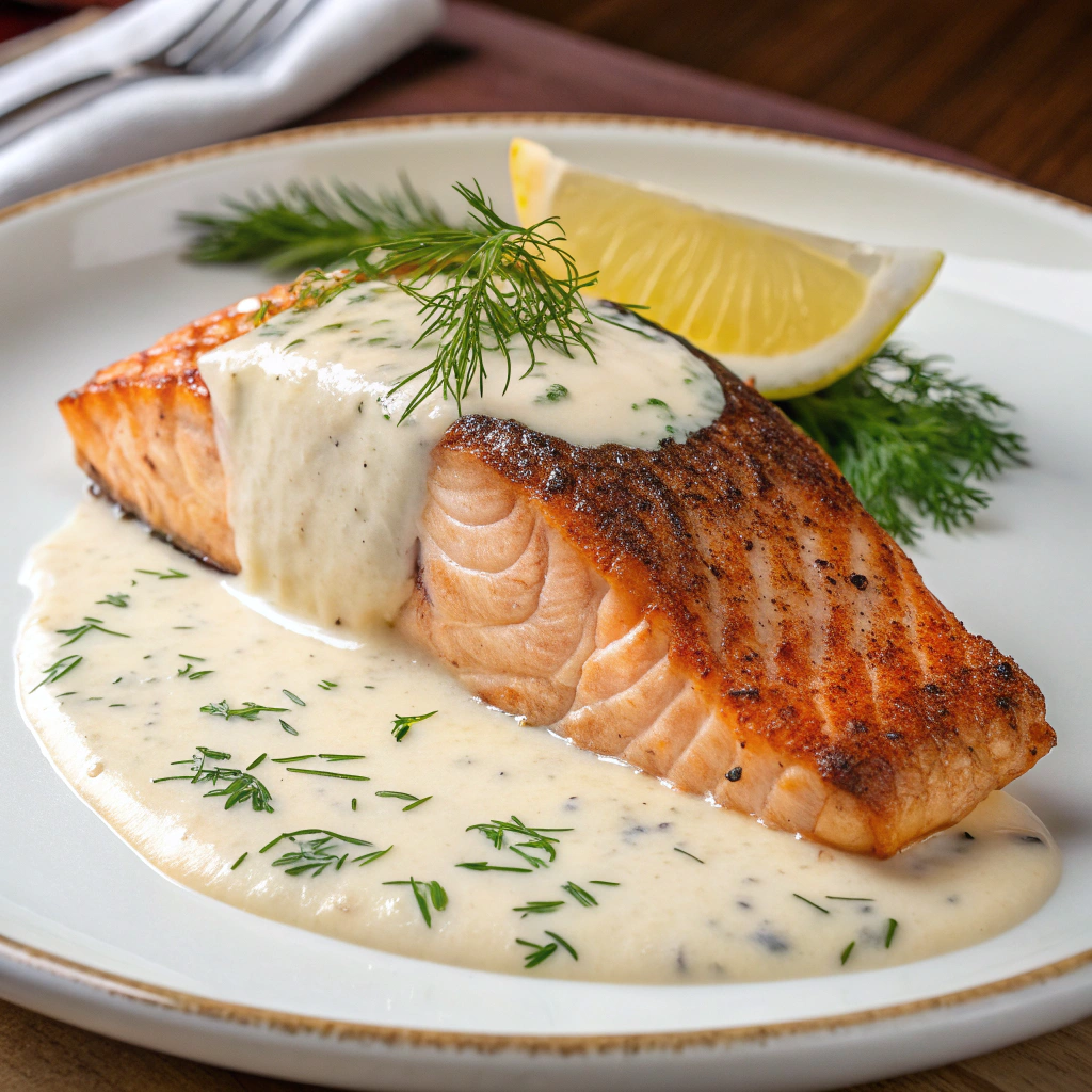 Ingredients for Salmon with Cream Sauce