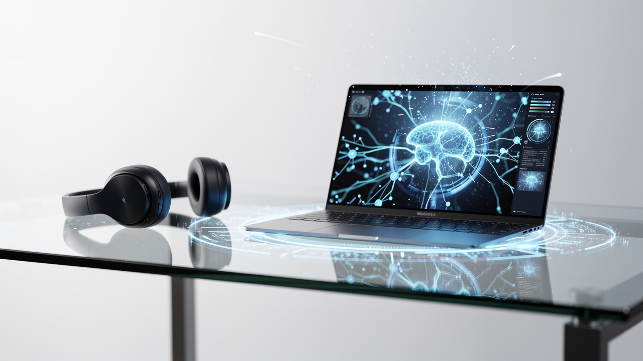 AI-powered workspace with modern technology