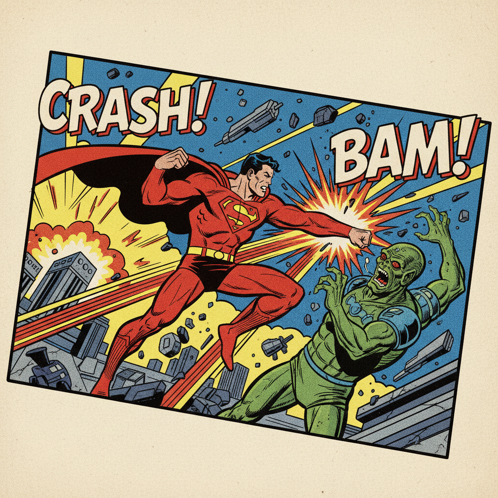 AI Illustration Generator - Comic Book Style