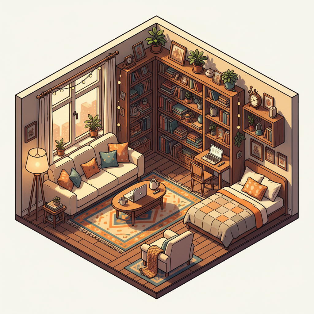 AI Illustration Generator - Isometric Design