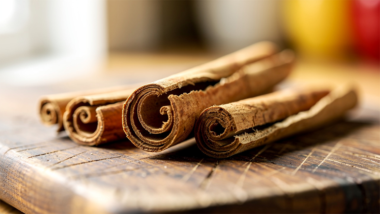 Ceylon cinnamon bark showing natural texture and color