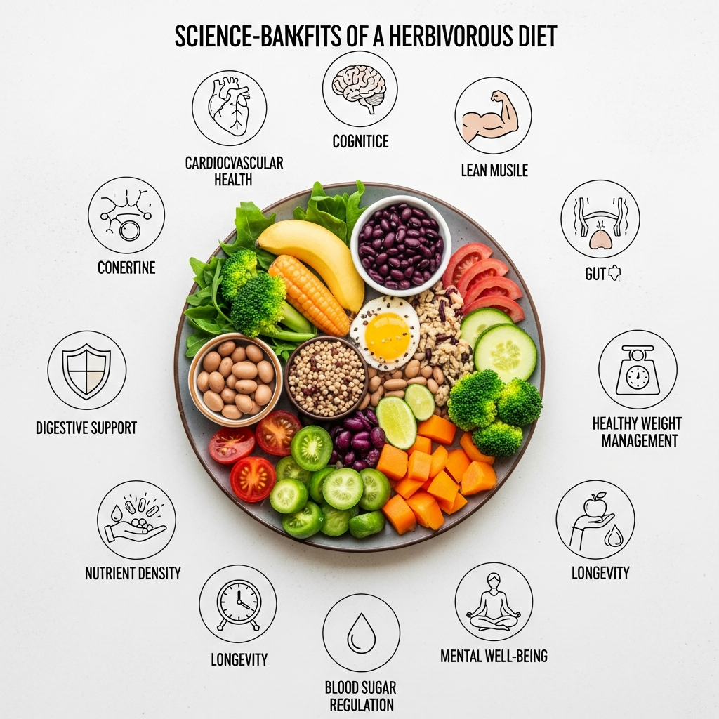 "10 Science-Backed Reasons Why Herbivores Lead a Healthier Life"