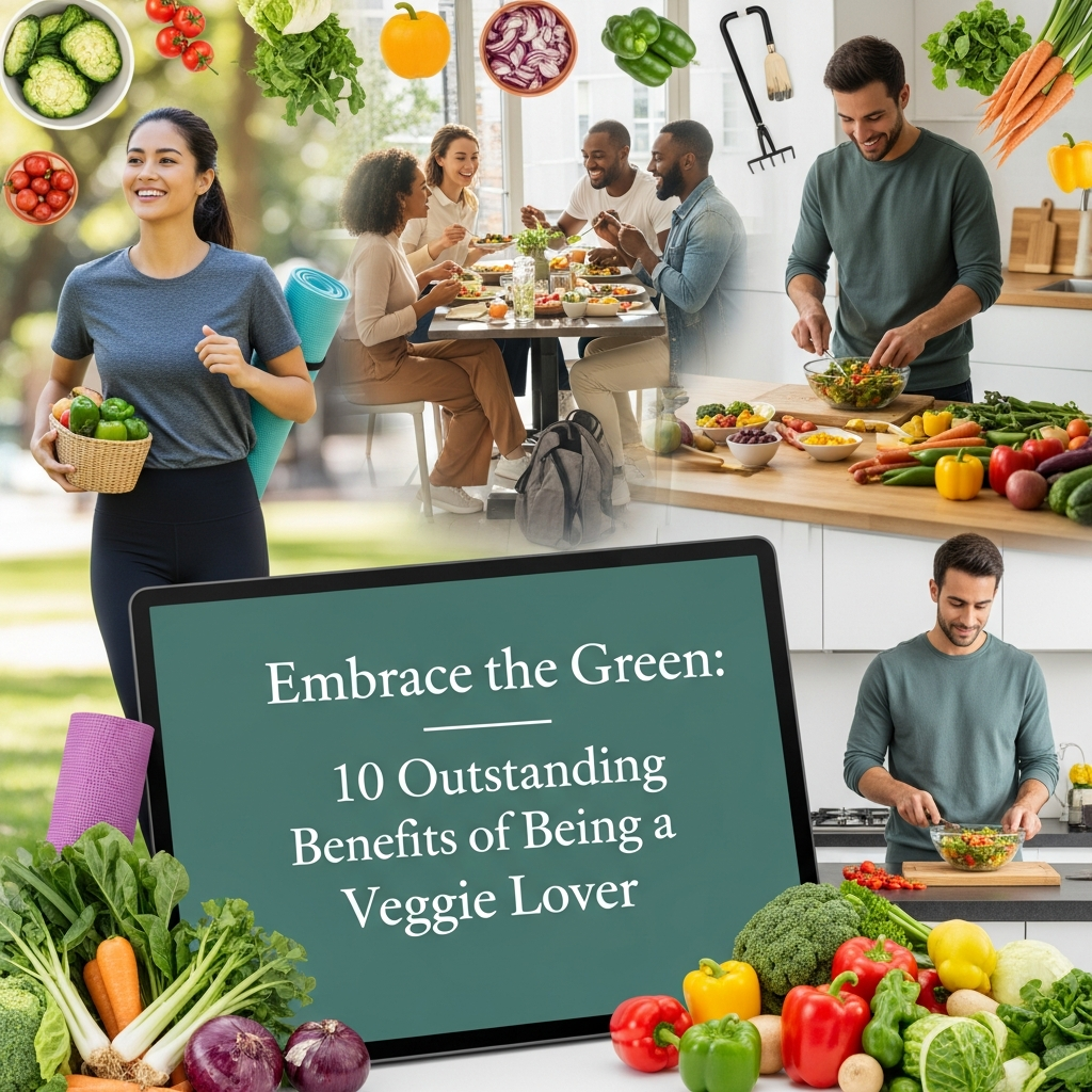 "Embrace the Green: 10 Outstanding Benefits of Being a Veggie Lover"