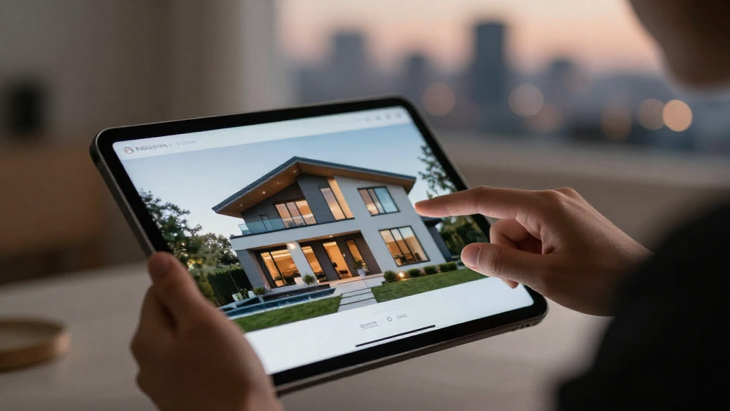 Realtor scrolling through a slow‑loading listing on a tablet