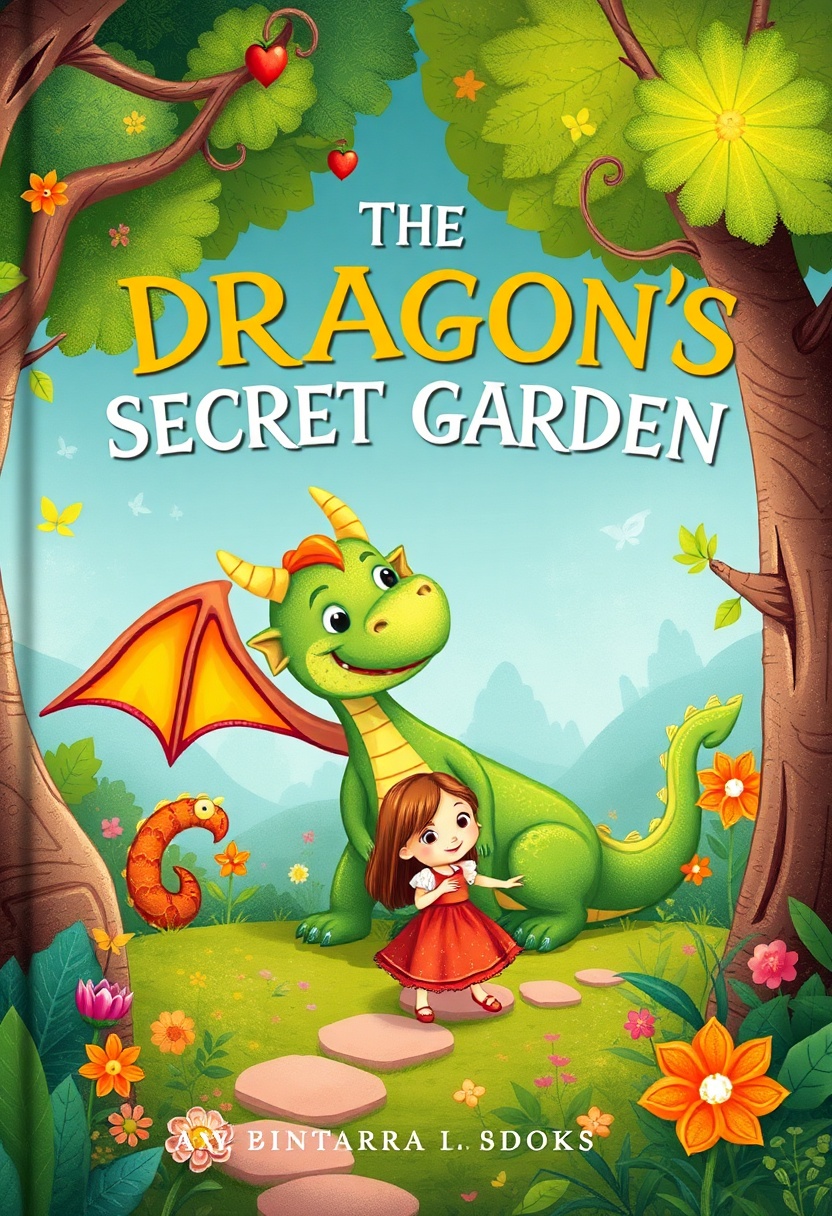 AI Generated Children's Book Cover with Whimsical Illustration