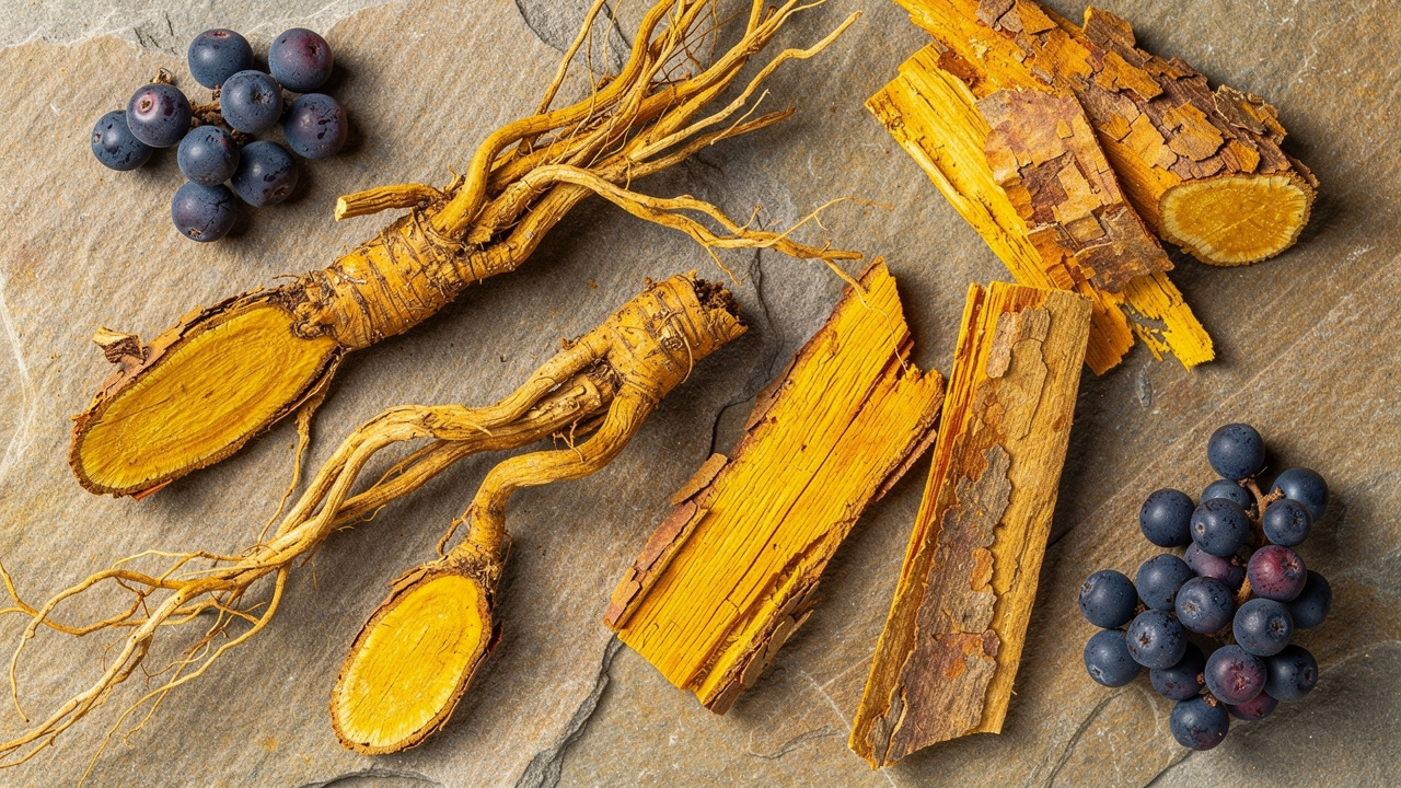 Natural berberine plant sources including goldenseal and barberry