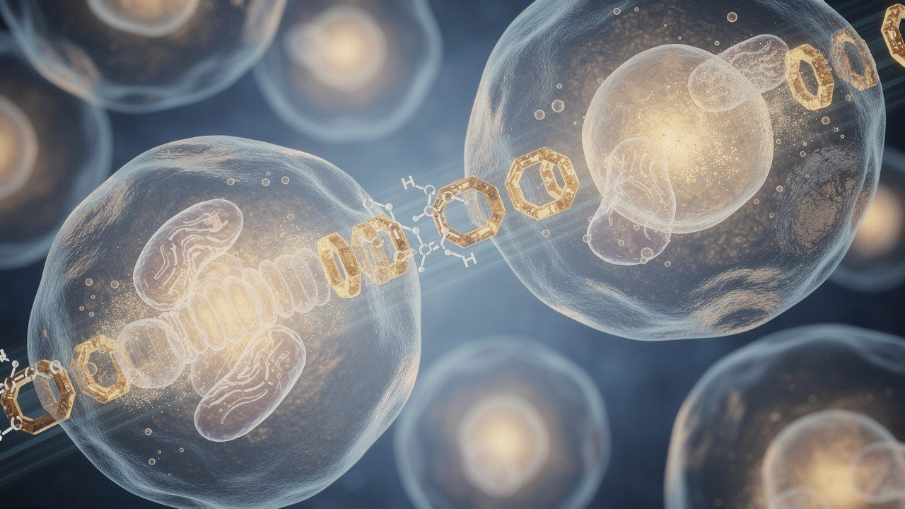 Cellular glucose transport and metabolism visualization
