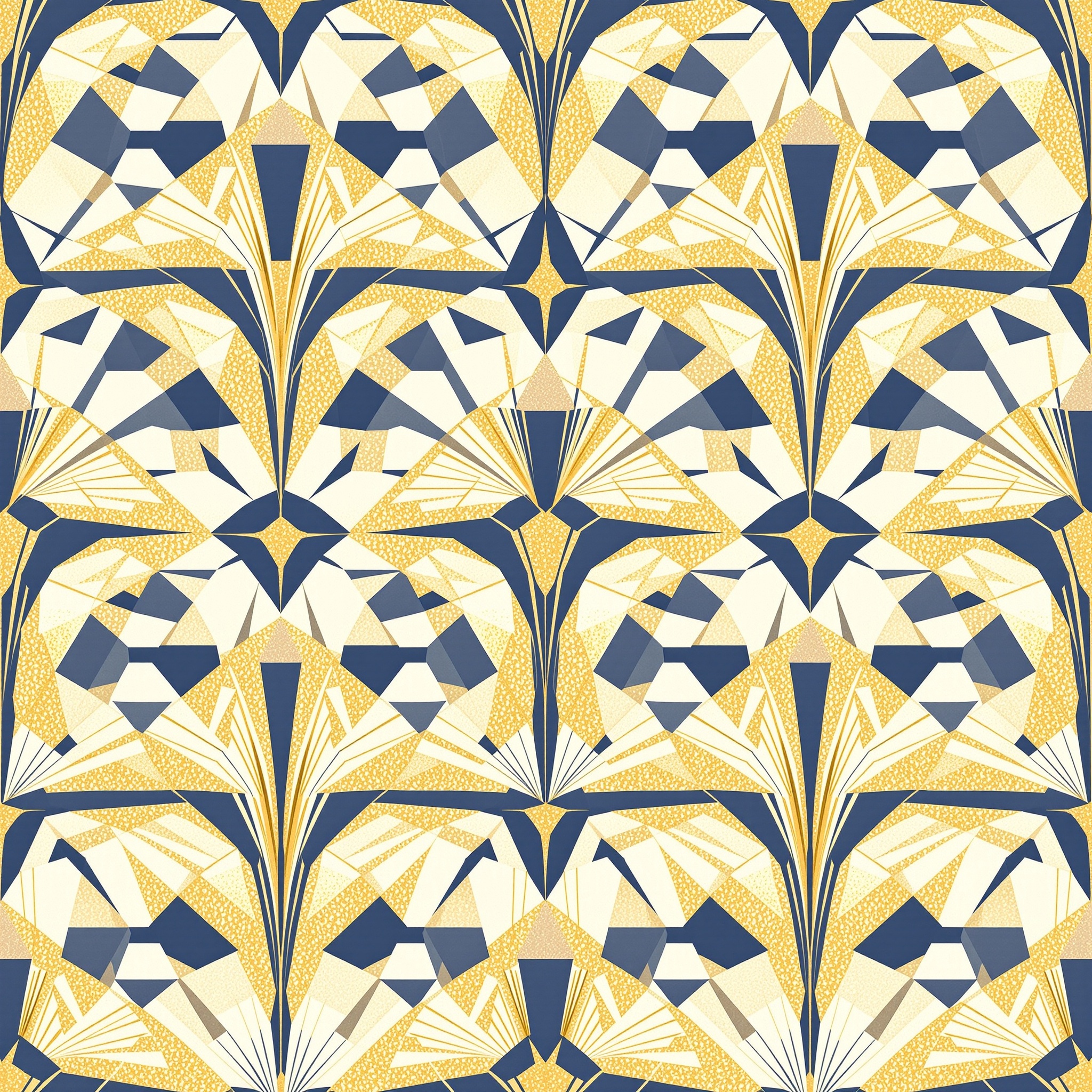 AI Generated Textile Pattern Design with Geometric Shapes